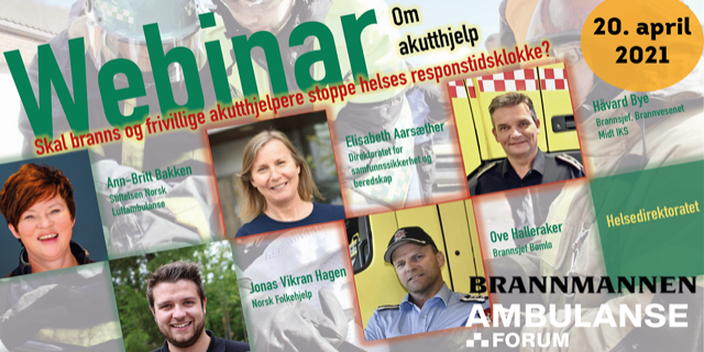 Brannmannen og ambulanseforum inviterer til webinar